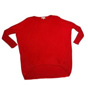 Jaye.e Crewneck Cashmere Blend Drop Shoulder Oversized Tunic Sweater Size Small